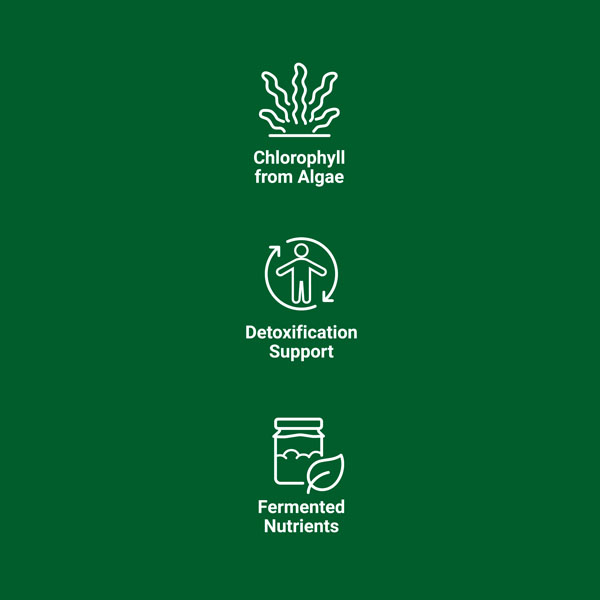 Fermented Chlorella with Chlorophyll