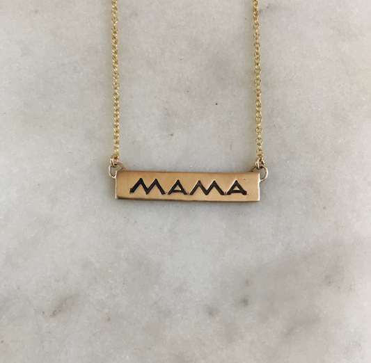 MIMOSA | "MAMA" Bar Necklace